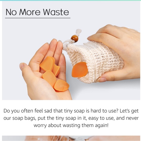 Multipurpose Sisal Soap Pouch for bathing, hand washing, showering, and … - Picture 3 of 8